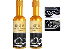 2Pcs Upgraded Catalytic Converter Cleaner, Catalytic Converter Cleaner Kit, Fuel System Treatment Oil Additive, Auto Parts En