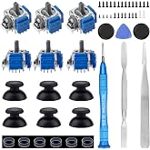 Ikpek 6 Pack Joysticks for DualSense PS5 TMR Electromagnetic Joystick Replacement for Sony PlayStation 5 PS5 Controller Anti-Drift Sticks with Repair Accessories Parts