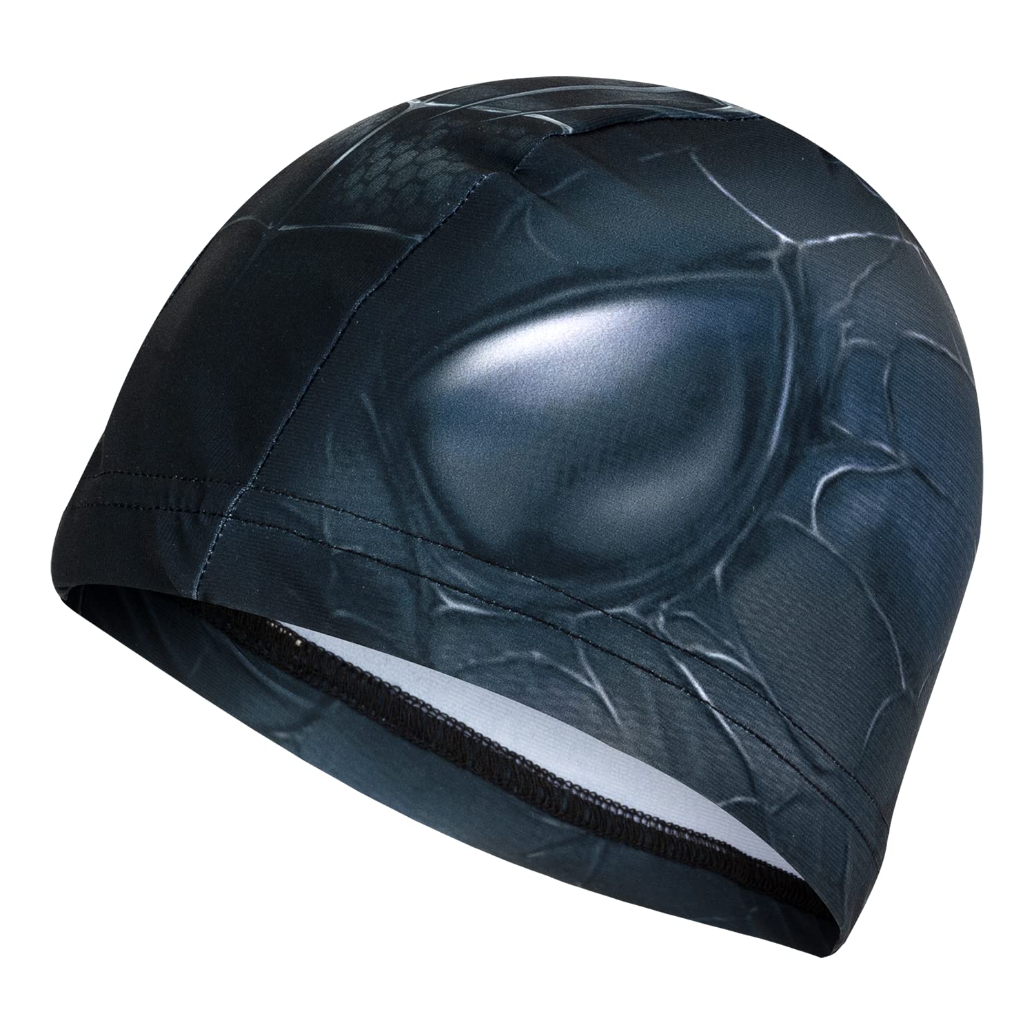 SPIDERMAN BLACK Fabric Swimming Cap | Swim Cap | Pool Cap | Great comfort and fit | Art and Swimming …