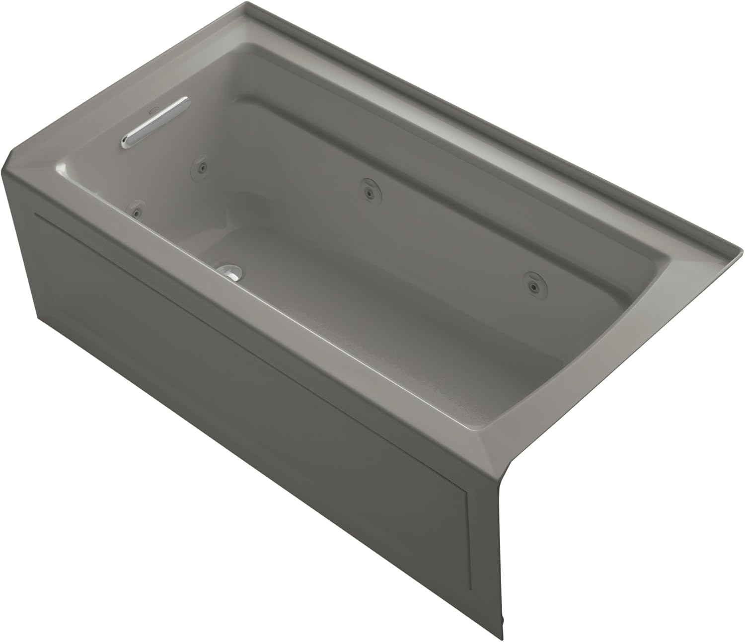 Kohler K1122LAWK4 Archer Alcove Whirlpool Bath Tub with Integral