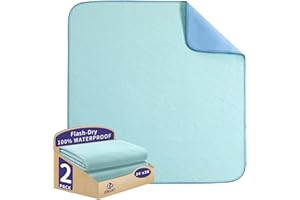 ESWIN Bed Pads Washable Waterproof,Washable Underpads,Super Absorbency Reusable Bedwetting Incontinence Pads for Kids, Adults, Elderly, and Pets - Waterproof Protective Pad for Couch,Sofa,Floor,Bed