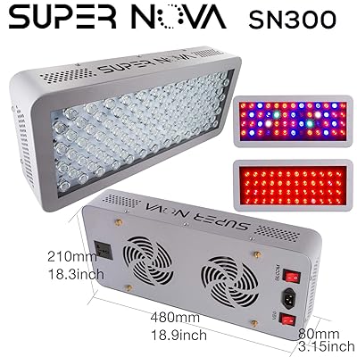Buy Nova Sn300 Professional Led Grow Light Supernova Full Spectrum 300w Lamp For Indoor Growing Highest Par Output Of Any 300w Led Panel Us Company Online In Greece B01g7vvk0o
