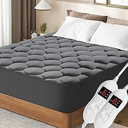 Ayge King Size Heated Mattress Pad with Dual