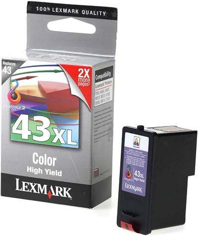Lexmark 43XL High Yield Colour Ink Cartridge 18YX143E for X4950 X6750 X7550