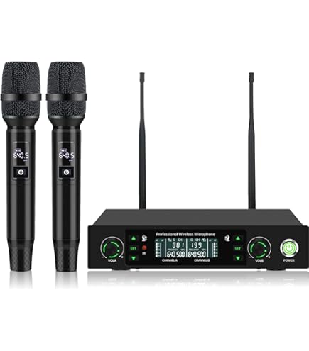 Amazon.com: Kaschun Wireless Microphone System, UHF Cordless