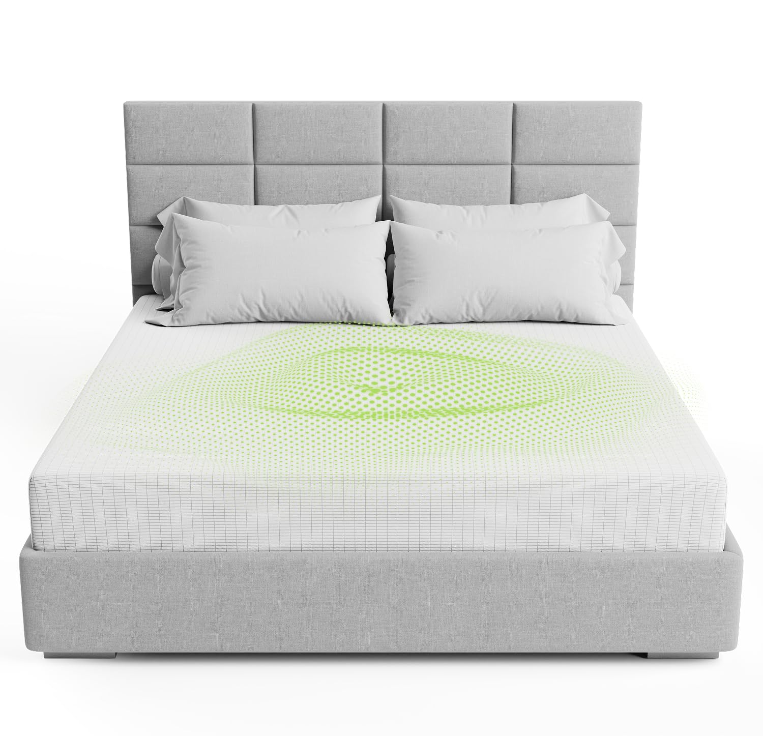 Photo 1 of The Grounding Co. Fitted Terra Grounding Sheets California Size – Premium Organic Cotton Earthing Sheet with Silver-Infused Threads– for Sleep, Recovery & Wellness – White