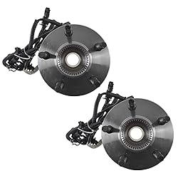 TRQ 2 Piece Front Wheel Bearing & Hub Assembly Set