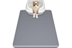 Filmicy Silicone Cat Litter Mat for Litter Box - Large 79 x 58.5cm Waterproof Litter Trapping Mat, Non-Slip, Durable，Easy Cle