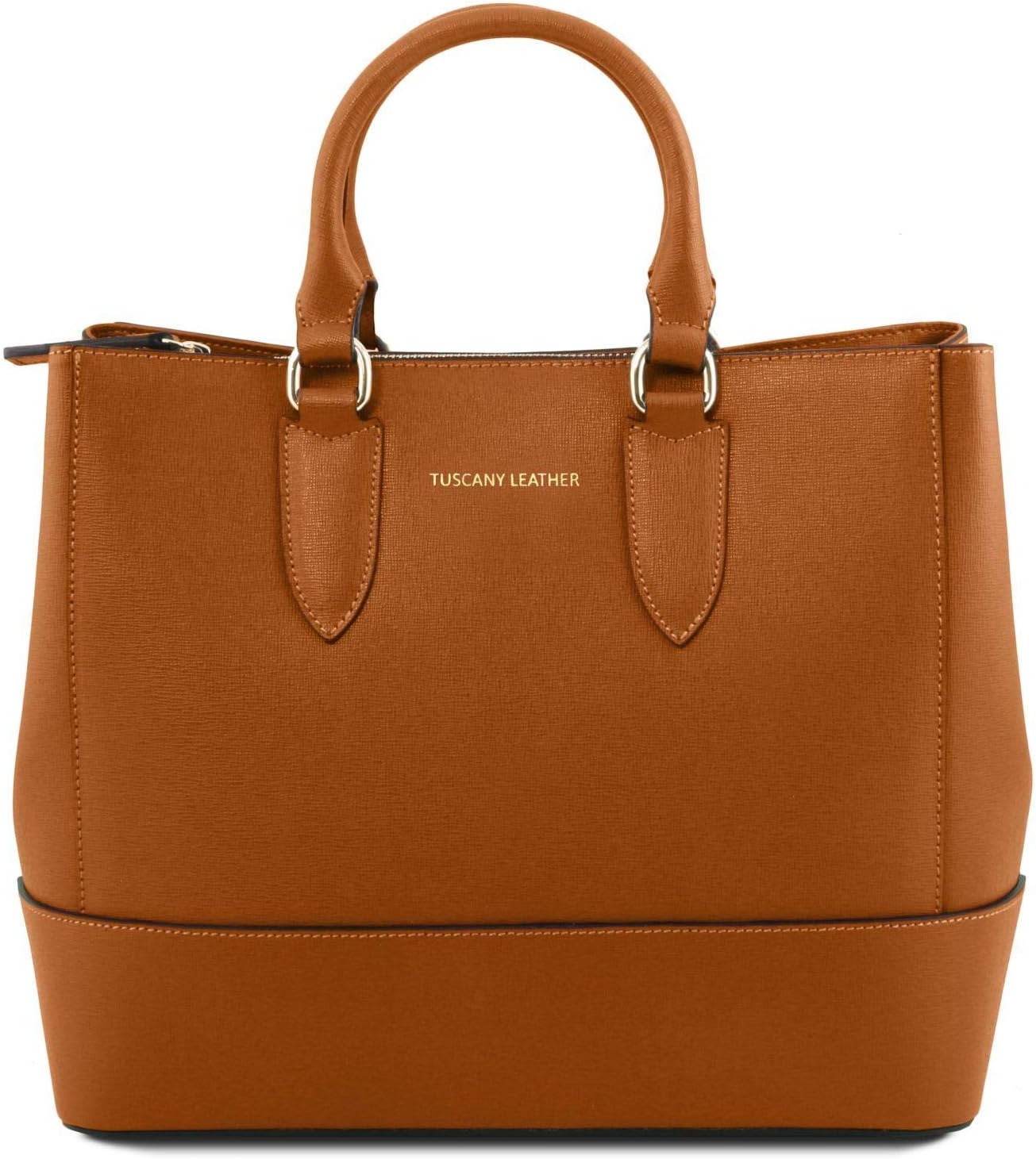 cognac leather purse