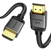 Silkland Short 10K 8K HDMI 2.1 Cable 1ft, Ultra High Speed HDMI Cable [10K 8K@60Hz, 4K@240Hz 144Hz 120Hz] 48Gbps, HDR 10+, eA