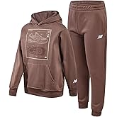 New Balance Boys Tracksuit Set - 2 Piece Classic Hoodie Sweatshirt and Boys Jogger Sweatpants with Pockets (Sizes: 8-16)