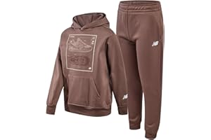 New Balance Boys Tracksuit Set - 2 Piece Classic Hoodie Sweatshirt and Boys Jogger Sweatpants with Pockets (Sizes: 8-16)