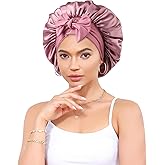 Silk Bonnet 100% Mulberry Hair Bonnet for Sleeping Women Hair Wrap with Elastic Band Sleep Night Cap