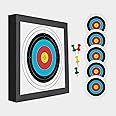 - QI HUO JU - Archery Target EVA Foam Targets for Youth Beginner Backyard Shooting Targeting, 20'' Durable Bow and Arrow Practice Target Block with 5 Target Paper, 4 Pins