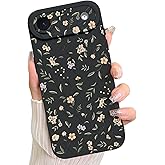 LSL Case for iPhone Air Colorful Floral Pattern Print Deaign Soft TPU Full Camera Lens Anti-Drop Anti-Scratch Shockproof Protective Slim Black Cover for Women Girls
