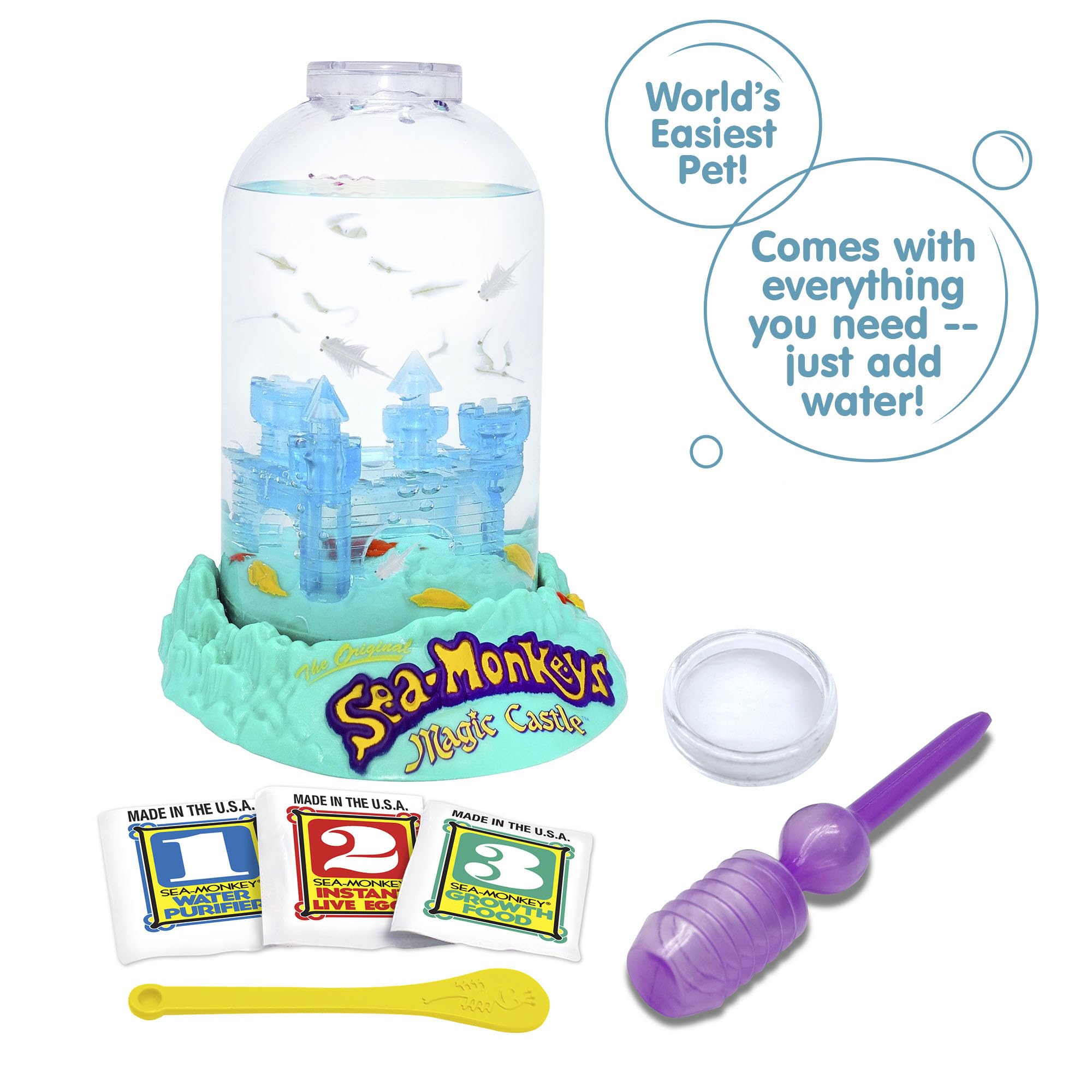Sea-Monkeys® Magic Castle - World's Only Instant Pets® - Ages 6+ (Pack of 1)