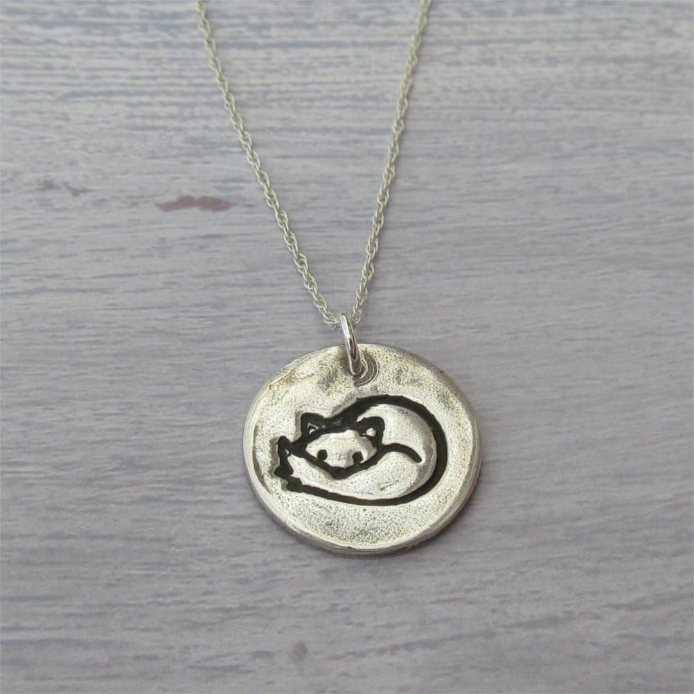 Silver Fox Pendant Necklace