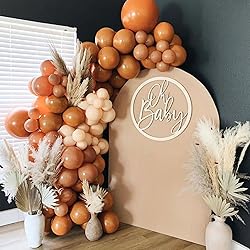 PartyWoo Burnt Orange Balloons 140 pcs Orange