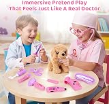 MELAND Doctors Set for Kids 24pc Vet Doctor Kit with Dress Up Costume view 7