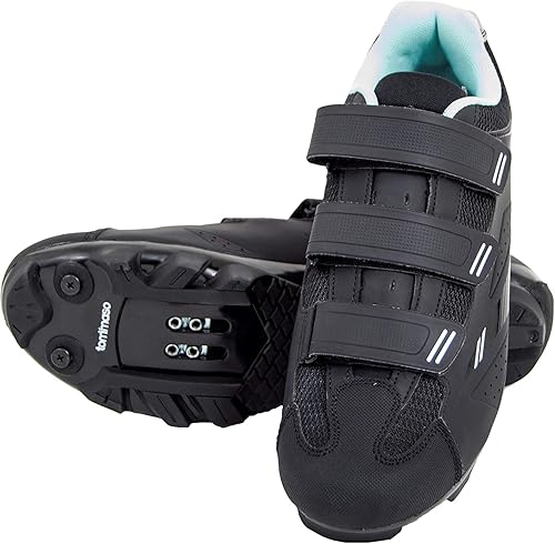 tommaso pista women's road bike cycling spin shoe dual cleat compatibility