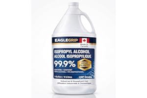 Isopropyl Alcohol 99.9% (4L / 1 Gallon) – USP Grade Rubbing Alcohol, Made in Canada, High Purity IPA for Cleaning, Electronic