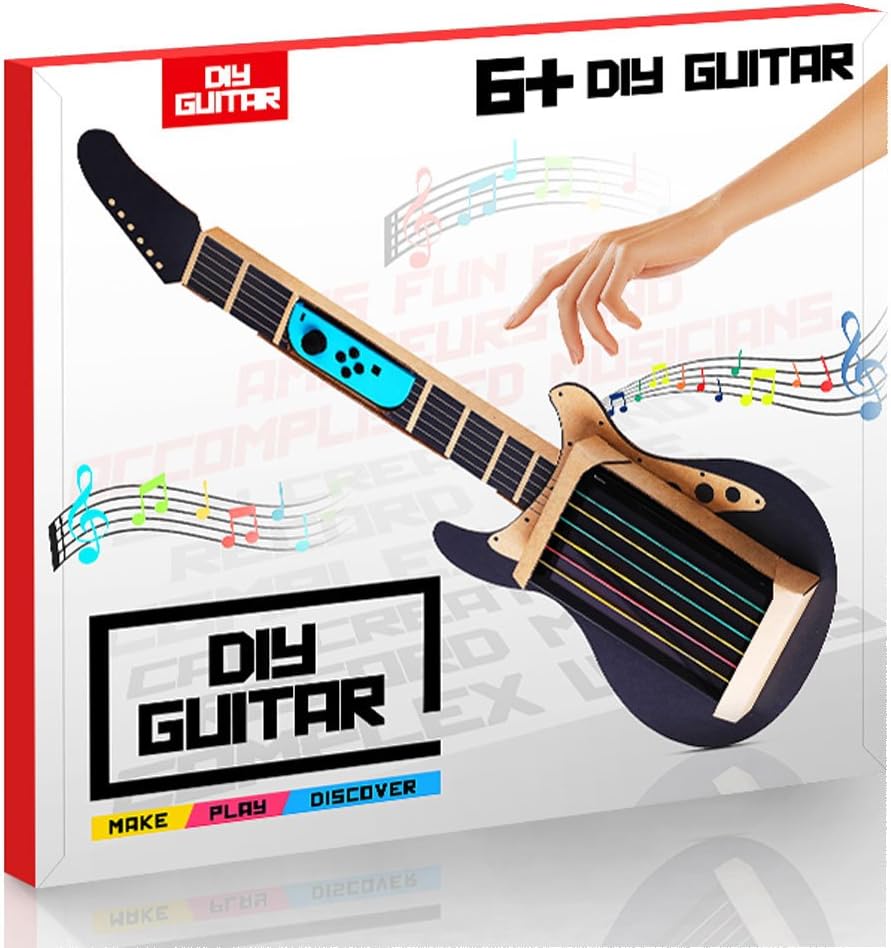 Cardboard DIY Guitar for Nintendo Switch Toy-Con Garage