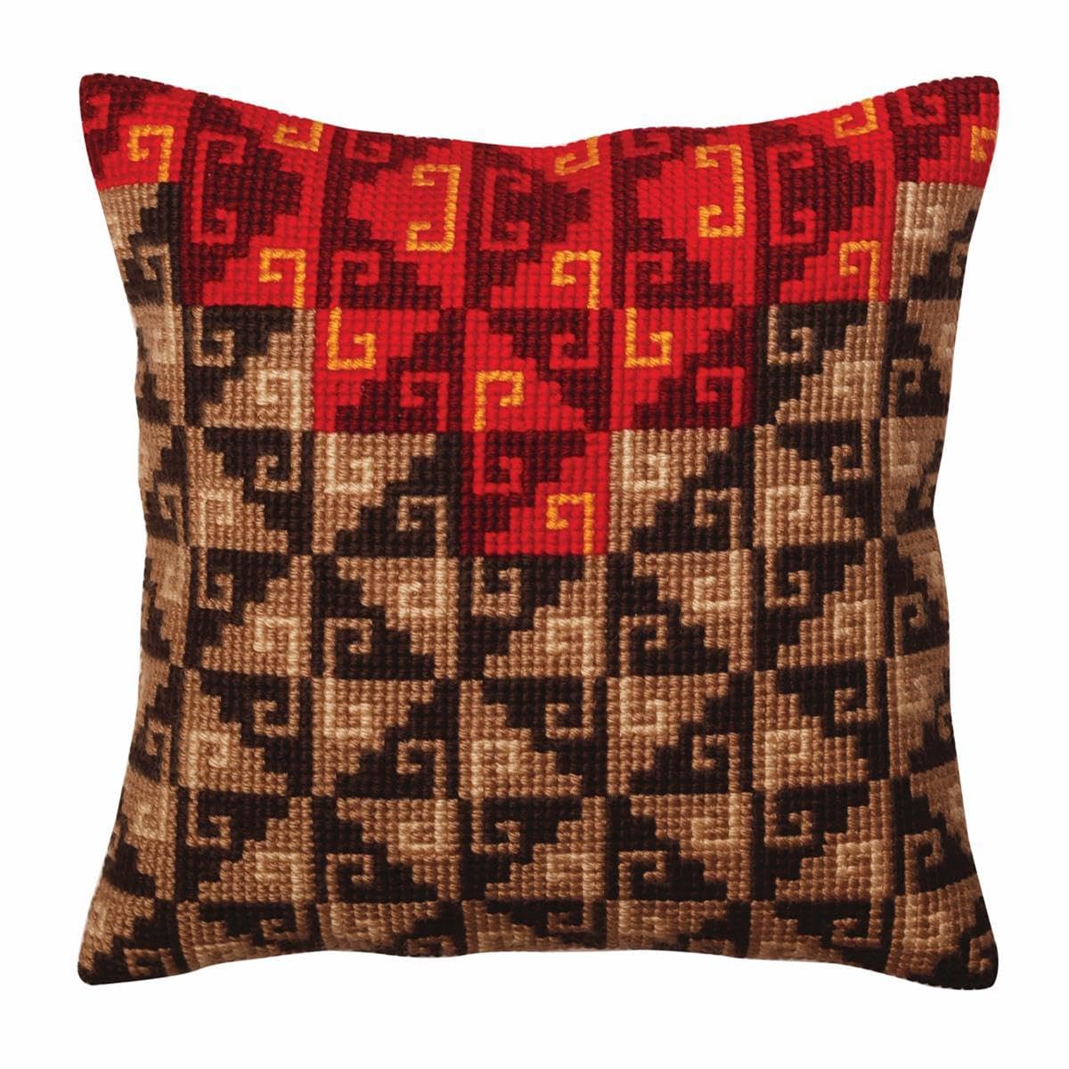 Collection D'Art Cross Stitch Cushion, Cotton, Multicoloured, 40x40cm