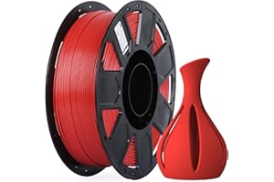 Creality 3D Printer Filament 1.75mm, Ender PLA Filament No-Tangling Smooth Printing Without Clogging No Warping, Fit Most FDM 3D Printers, 1kg Spool, Dimensional Accuracy +/- 0.02mm, Red