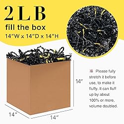 Corlcol 2LB Crinkle Cut Paper Shred Filler for Bag