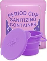 Pixie Cup Menstrual Cup Sterilizer - Compact & Microwavable Cleaner view 1