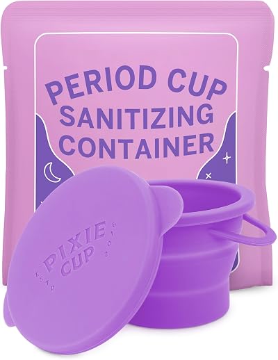 Pixie Cup Menstrual Cup Sterilizer - Compact & Microwavable Cleaner