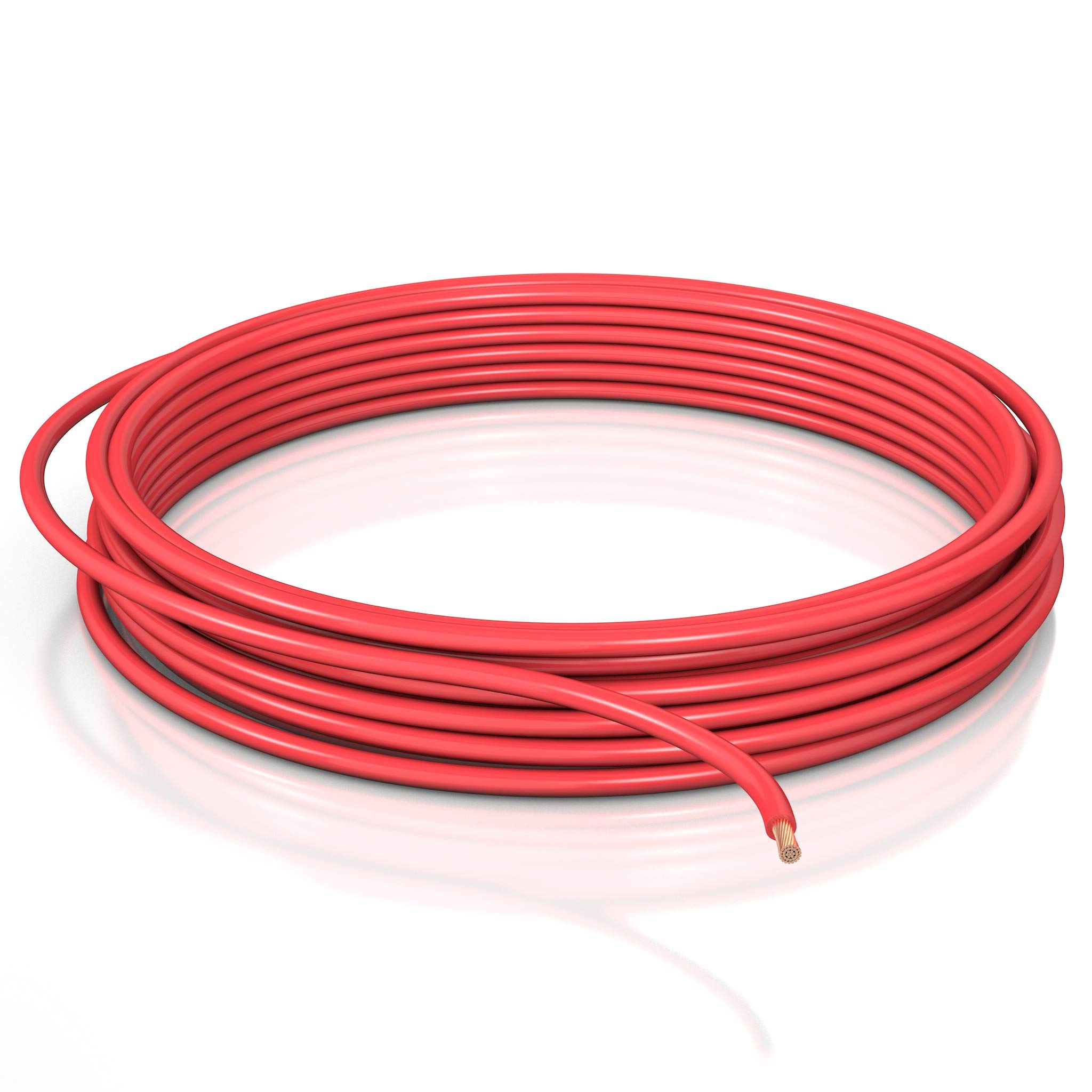 DCSk - 5m - Vehicle cable type FLRY B asymmetrical 4mm² - Car Electrical Wire, Coil Length 5 m, Red