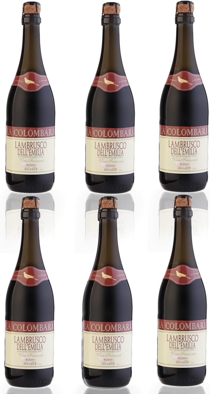 Lambrusco Rosso Amabile (red sweet semi sparkling) 75cl case of 6