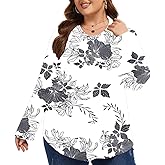 Cozigion Womens Plus Size Tops Tunic Long Sleeve Shirts Casual Loose Soft Blouse 1XL-5XL