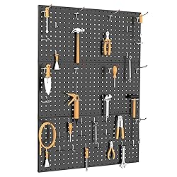 TORACK 3 pcs Metal Pegboard Panels for Wall Garage