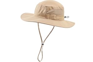 Connectyle Women's UPF 50+ Sun Hat UV Protection Wide Brim Bucket Hat Summer Beach Hats Fishing Hiking Outdoor Safari Hats