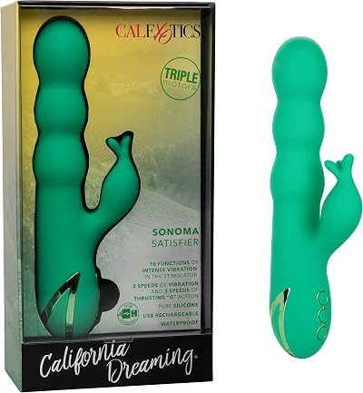 CalExotics Sonoma Satisfier Massager 10 Vibration Functions 3 Thrust Speeds USB