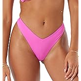 Roxy Women's Bikini Bottoms – Quick-Dry Low Rise Swim Bottom, UPF 50+, Swimwear, Pink, Small