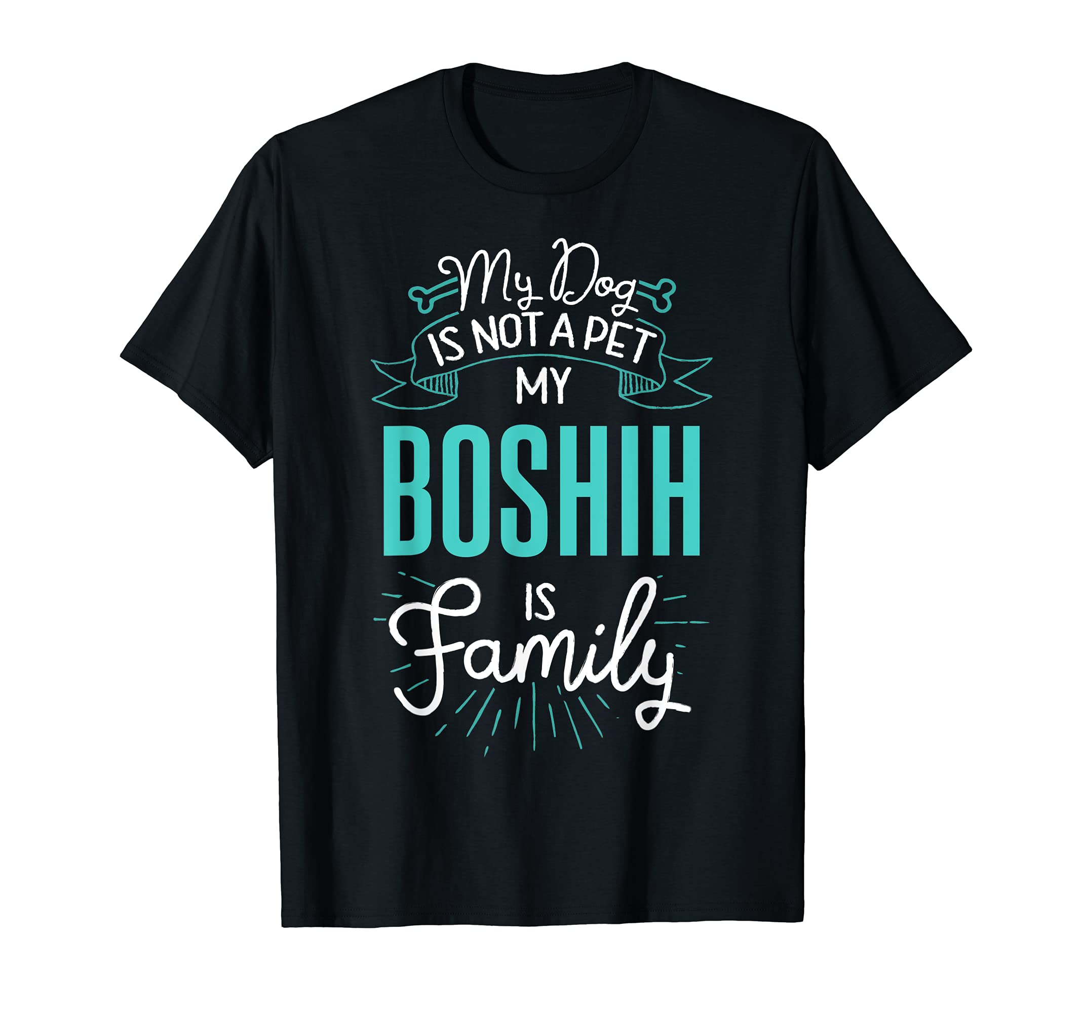 Cute Boshih Design Family Dog Giftn T-Shirt