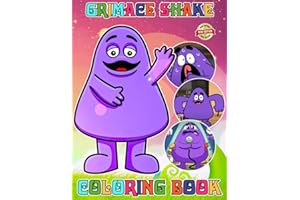 Grimace Sha-ke Coloring Book Cute Character for Fan Teen Men Women: 50+ Great Coloring Pages For Kids, Teens, Adults. Beautif
