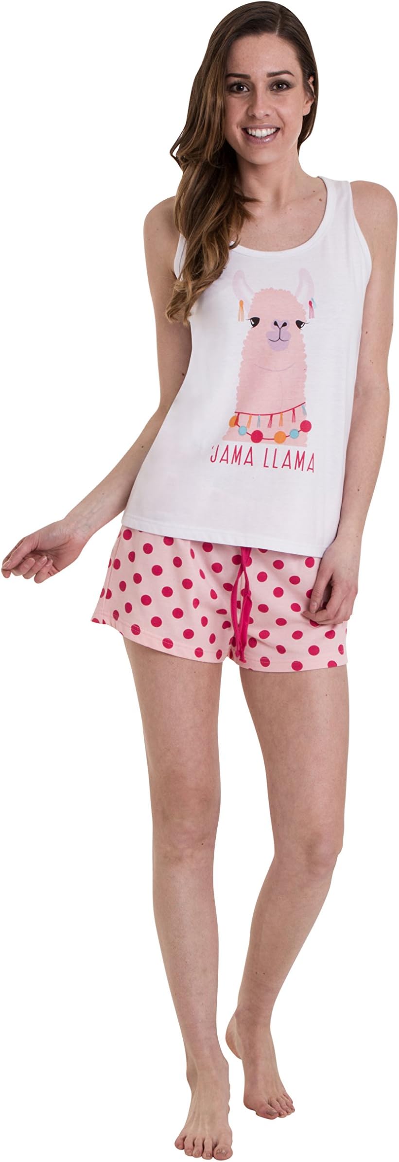 Fashion by Purdashian Ladies Pyjamas Set Novelty Cute Character Pyjama Set or Shorts Nightwear Pjs for Women