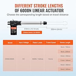 VEVOR Linear Actuator 12V, 8 Inch Heavy Duty