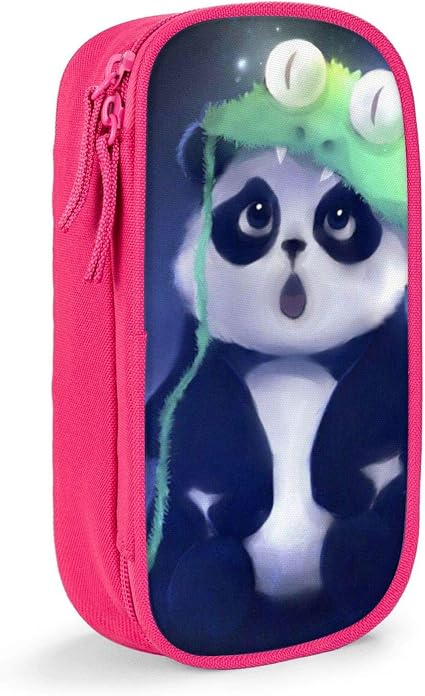 Amazon パンダ ペンケース 筆箱 人気 大容量 多機能 筆入れ 男女兼用 学校 オフィス 旅行 化粧ブラシ に適しています 10 5 21cm 文房具 オフィス用品 文房具 オフィス用品