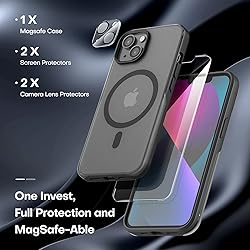 TAURI [5 in 1 Magnetic Case for iPhone 13 [Military