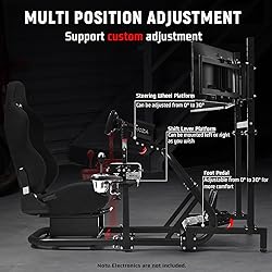 Dardoo Racing Simulator Cockpit with Triple Monitor