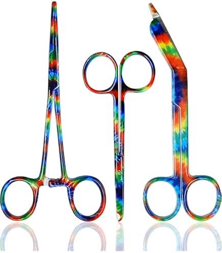 1 Piece Lister Bandage Nurse Scissors - 4.5" Multi Titanium Color - Foto 12