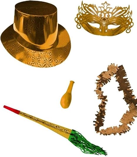 Caprilo Lote De 10 Bolsas De Cotillones Decorativas Serie Oro Cotillon Para Fiestas Y Eventos Decoracion Original Para Bodas Comuniones Cumpleanos Y Fin De Ano Nochevieja Amazon Es Hogar