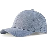VOBOOM Men Snapback Trucker Hat, Baseball Cap for Breathable Side Laser Cut Holes