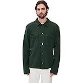 Frescobol Carioca Men's Preto Cotton Waffle Overshirt Jacket