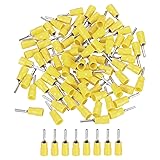 MECCANIXITY 100 Pcs Insulated Pin Electrical Wire